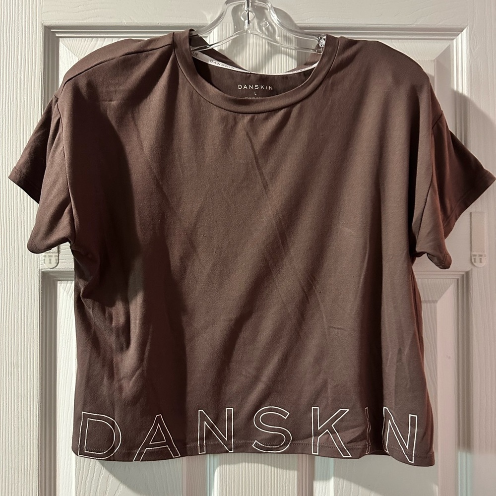 Danskin Chocolate Brown Women's Crop Top